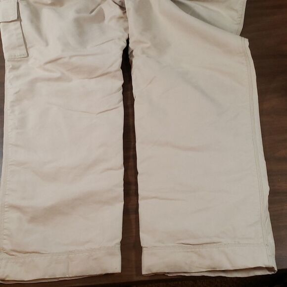 Land's End Khaki Flannel Lined Cargo Pants 24W‎ - Picture 16 of 16